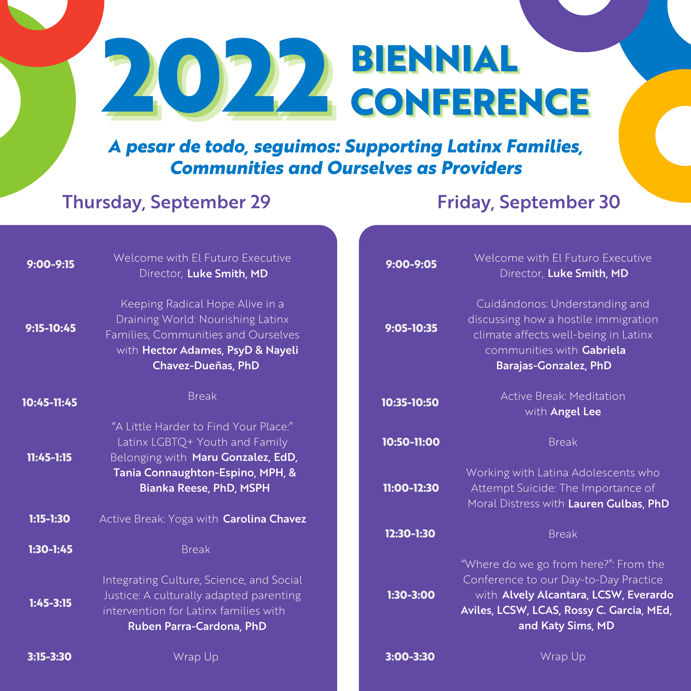 Conference Schedule (Final)